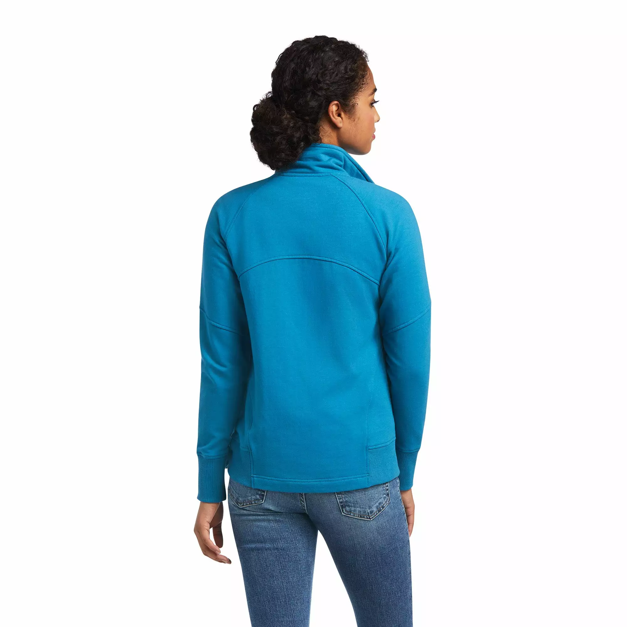 Ariat® Ladies Largo Full Zip Saxony Blue Zip Up Sweatshirt 10039477 Ariat® Ladies Largo Full Zip Saxony Blue Zip Up Sweatshirt 10039477 -Wildwest Store S22 WMS ENGL 10039477 back