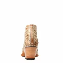 Ariat® Ladies Dixon Studs Old West Tan Snip Toe Booties 10038382 3 Ariat® Ladies Dixon Studs Old West Tan Snip Toe Booties 10038382 -Wildwest Store S22 WMS WEST 10038382 heel