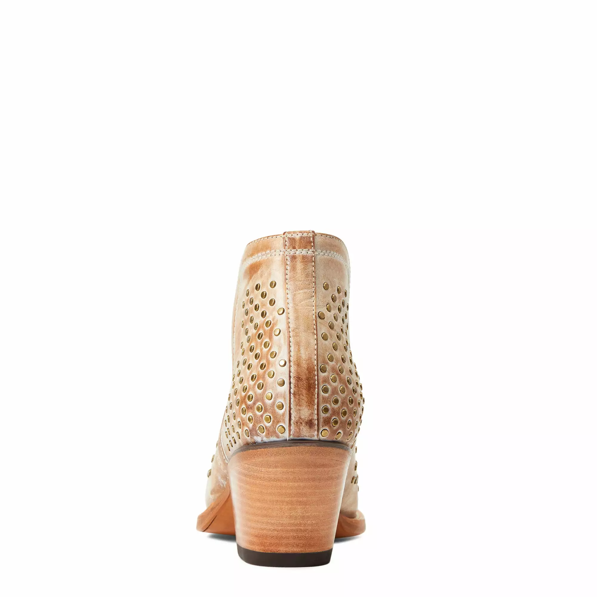 Ariat® Ladies Dixon Studs Old West Tan Snip Toe Booties 10038382 Ariat® Ladies Dixon Studs Old West Tan Snip Toe Booties 10038382 -Wildwest Store S22 WMS WEST 10038382 heel
