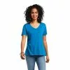 Ariat Ladies Element Saxony Blue Short Sleeve T-Shirt 10039418