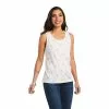 Ariat® Ladies Bulb Babe Cloud Dancer Tank Top 10040619 -Wildwest Store S22 WMS WEST 10040619 front 7c19a286 2301 4929 85c4 6aa1c9ad9e40