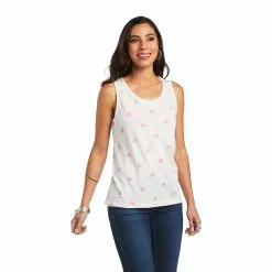 Ariat® Ladies Bulb Babe Cloud Dancer Tank Top 10040619
