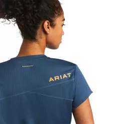 Ariat® Ladies Rebar Blue Polartec Elite All Seasons T-Shirt 10039611 -Wildwest Store S22 WMS WORK 10039611 detail01
