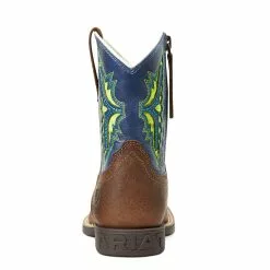 Ariat® Children's Koel VentTEK™ Rowdy Rust Square Toe Boots 10040261 -Wildwest Store S22 YTH WEST 10040261 heel 1