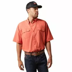 Ariat® Men's VentTEK™ Outbound Burnt Sienna Button Down Shirt 10043347