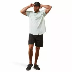 Ariat® Men's VentTEK™ Outbound Fair Aqua Button Down Shirt 10043426 -Wildwest Store S23 MNS WEST 10043426 full