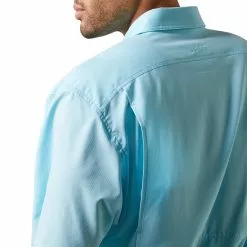 Ariat® Men's VentTEK™ Cenote Aqua Button Down Shirt 10043511 -Wildwest Store S23 MNS WEST 10043511 detail01