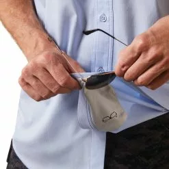 Ariat® Men's VentTEK™ Classic Fit Blue Freeze Button Up Shirt 10043514 -Wildwest Store S23 MNS WEST 10043514 detail02