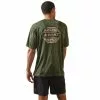 Ariat® Men's Charger Logo Stamp Kombu Green T-Shirt 10043767 -Wildwest Store S23 MNS WEST 10043767 back