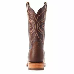 Ariat Men's Broncy Antique Saddle Full QuillSquare Toe Boots 10044419 4 Ariat Men's Broncy Antique Saddle Full QuillSquare Toe Boots 10044419 -Wildwest Store S23 MNS WEST 10044419 heel