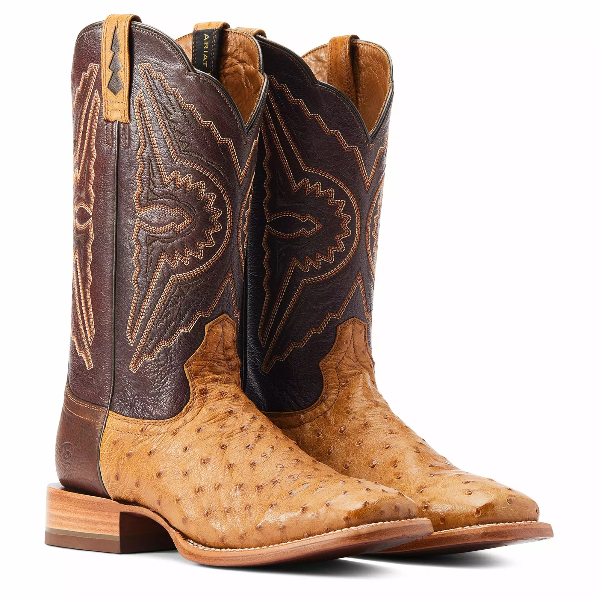 Ariat Men's Broncy Antique Saddle Full QuillSquare Toe Boots 10044419 Ariat Men's Broncy Antique Saddle Full QuillSquare Toe Boots 10044419 -Wildwest Store S23 MNS WEST 10044419 pair