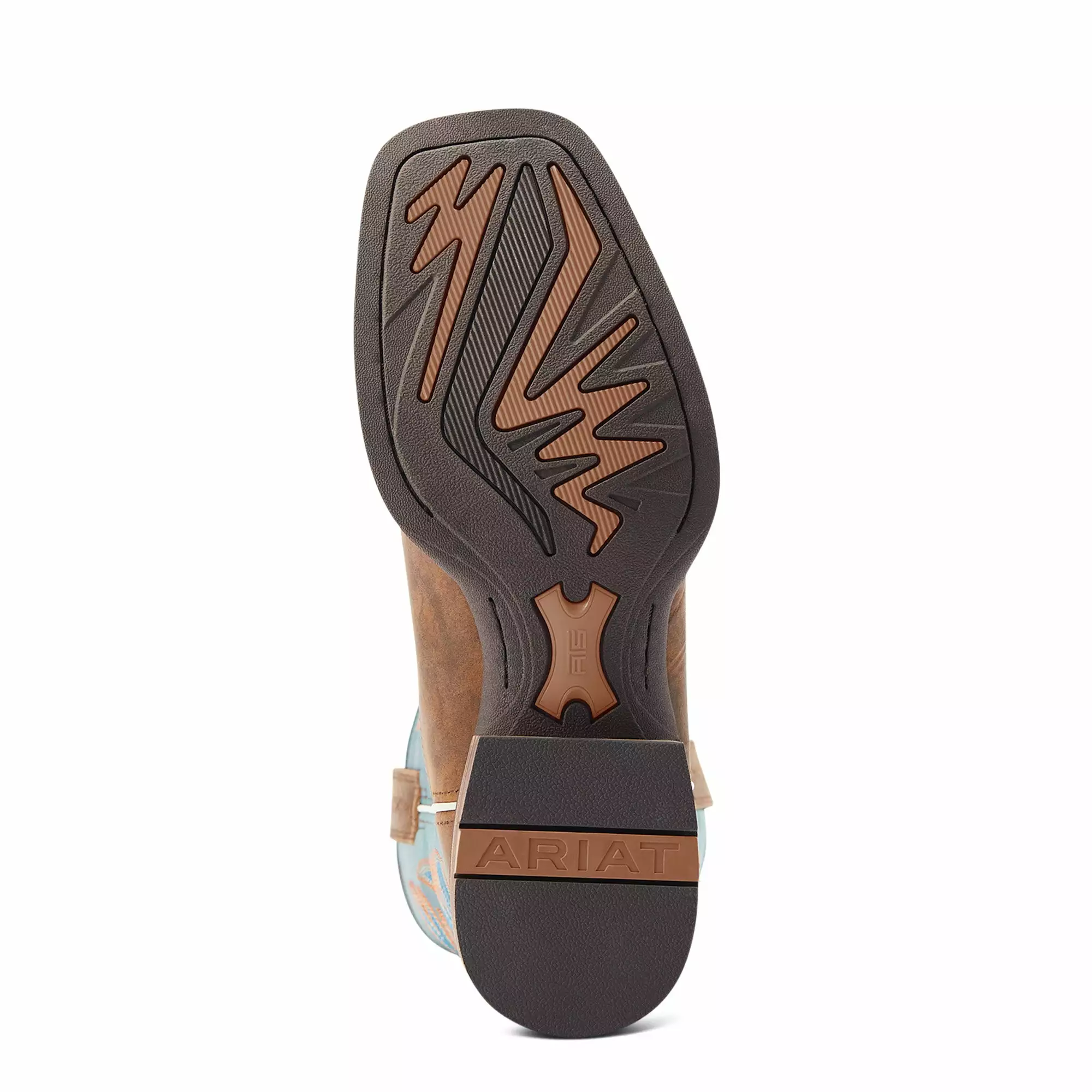 Ariat Men's Ricochet Lightweight Tan & Teal Western Boot 10044568 Ariat Men's Ricochet Lightweight Tan & Teal Western Boot 10044568 -Wildwest Store S23 MNS WEST 10044568 sole