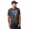 Ariat® Men's American Shield Charcoal Heather T-Shirt 10044763