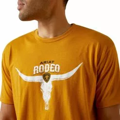 Ariat® Men's Rodeo Skull Graphic Buckhorn Heather T-Shirt 10045280 -Wildwest Store S23 MNS WEST 10045280 detail01