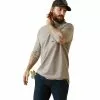 Ariat® Men's Rebar Cotton Strong™ Beige Heather T-Shirt 10043486
