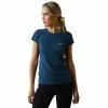 Ariat® Ladies Logo Script Deep Petroleum T-Shirt 10043442