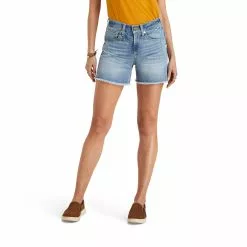 Ariat Ladies Nayla 5" Light Wash Denim Shorts 10043203 -Wildwest Store S23 WMS WEST 10043203 front