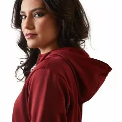 Ariat® Ladies Tek 1/2 Zip Pomergranate Hoodie 10043448 -Wildwest Store S23 WMS WEST 10043448 detail01