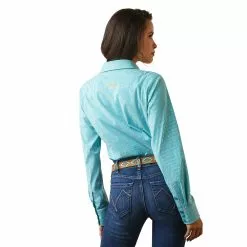 Ariat® Ladies Wrinkle Resist Kirby Susanna Check Stretch Shirt 10043476 -Wildwest Store S23 WMS WEST 10043476 back