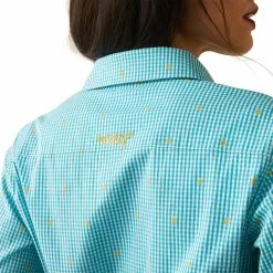Ariat® Ladies Wrinkle Resist Kirby Susanna Check Stretch Shirt 10043476 -Wildwest Store S23 WMS WEST 10043476 detail01