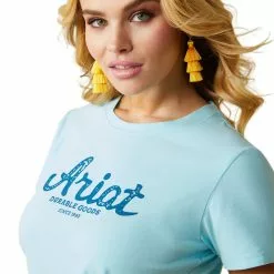 Ariat® Ladies R.E.A.L™ Durable Goods Gulf Stream T-Shirt 10043678 -Wildwest Store S23 WMS WEST 10043678 detail01