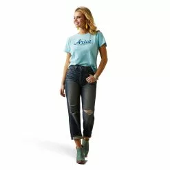 Ariat® Ladies R.E.A.L™ Durable Goods Gulf Stream T-Shirt 10043678 -Wildwest Store S23 WMS WEST 10043678 full