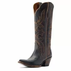 Ariat® Ladies Belinda StretchFit Beduino Black Western Boots 10044414 -Wildwest Store S23 WMS WEST 10044414 3 4 front