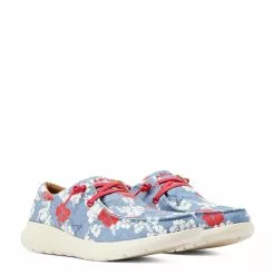 Ariat® Ladies Hilo Aloha Pareau Print Red White & Blue Shoes 10044522 2 Ariat® Ladies Hilo Aloha Pareau Print Red White & Blue Shoes 10044522 -Wildwest Store S23 WMS WEST 10044522 pair