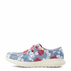 Ariat® Ladies Hilo Aloha Pareau Print Red White & Blue Shoes 10044522 4 Ariat® Ladies Hilo Aloha Pareau Print Red White & Blue Shoes 10044522 -Wildwest Store S23 WMS WEST 10044522 side