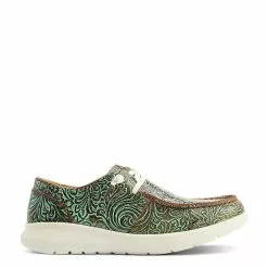 Ariat® Ladies Hilo Vintage Floral Emboss Turquoise Shoes 10044588 -Wildwest Store S23 WMS WEST 10044588 side11