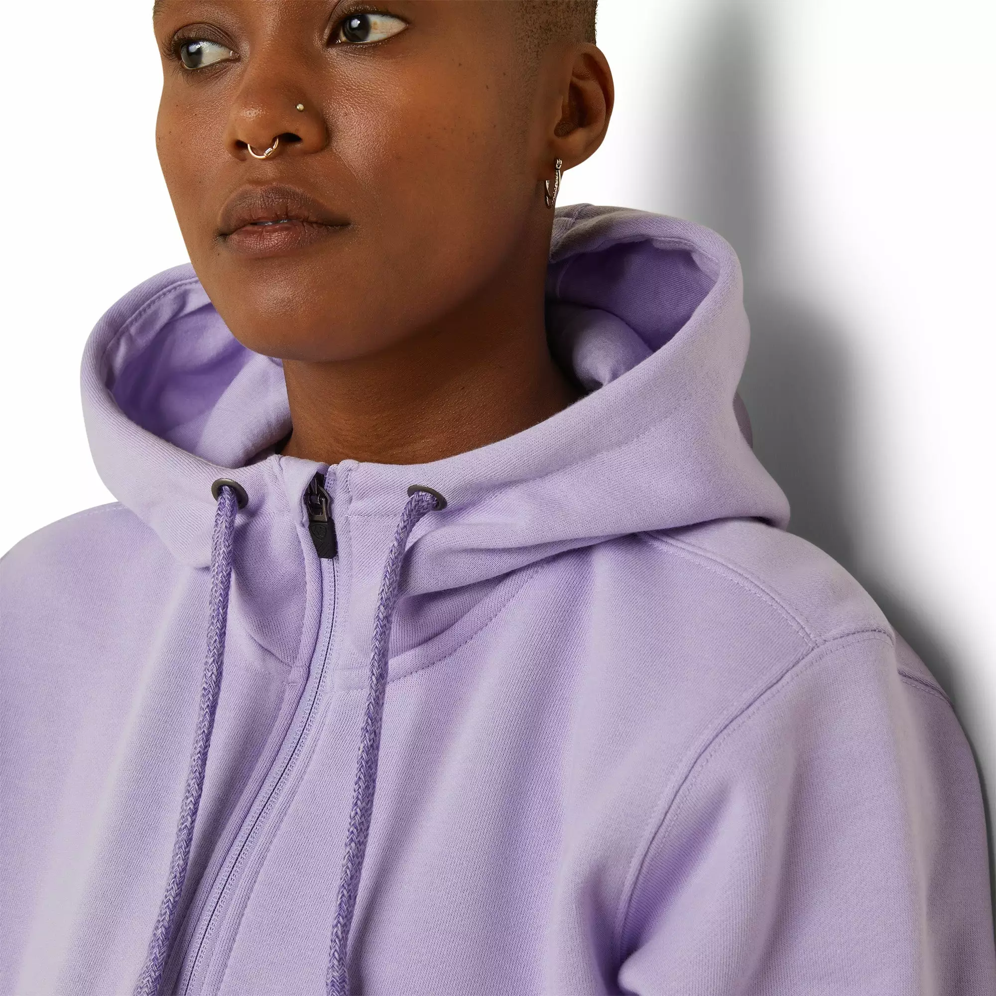 Ariat® Ladies Rebar Skill Set Lavender Heather 1/2 Zip Hoodie 10043547 Ariat® Ladies Rebar Skill Set Lavender Heather 1/2 Zip Hoodie 10043547 -Wildwest Store S23 WMS WORK 10043547 detail01