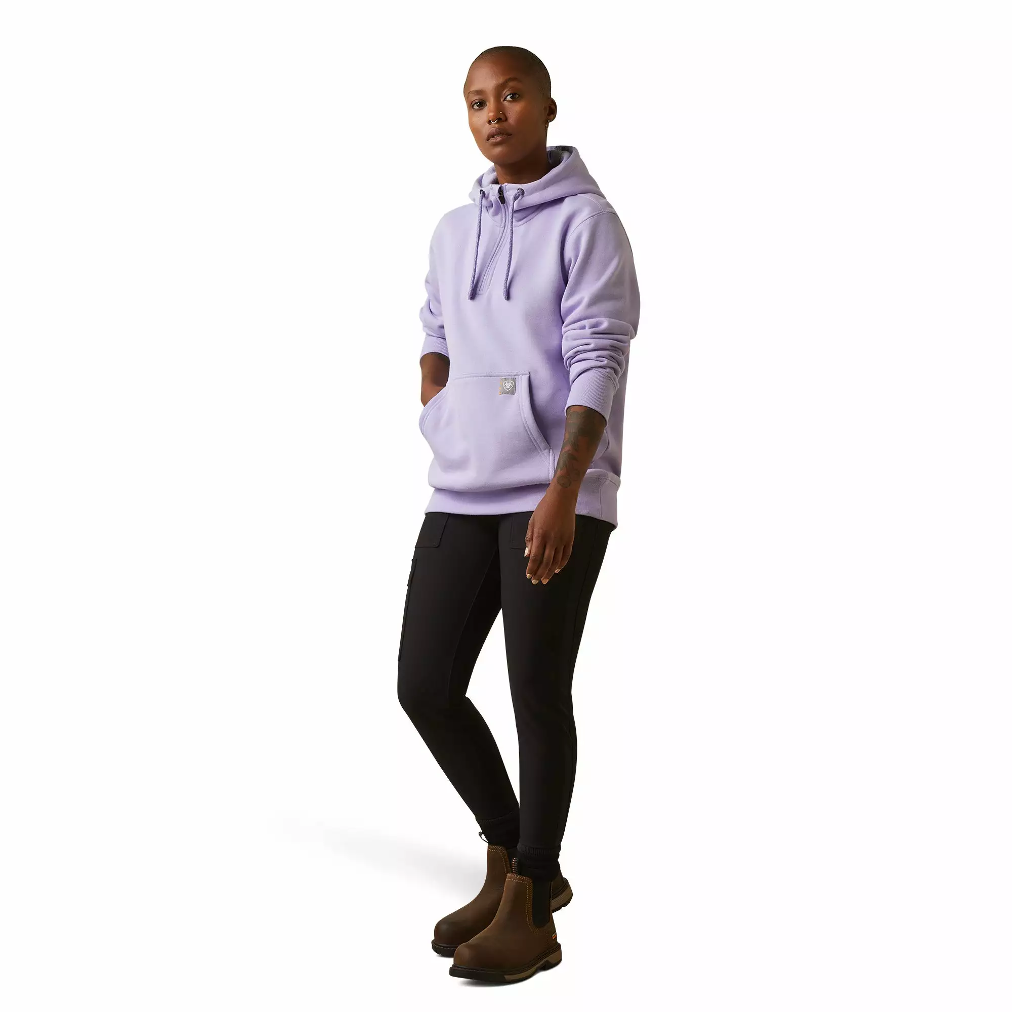 Ariat® Ladies Rebar Skill Set Lavender Heather 1/2 Zip Hoodie 10043547 Ariat® Ladies Rebar Skill Set Lavender Heather 1/2 Zip Hoodie 10043547 -Wildwest Store S23 WMS WORK 10043547 full