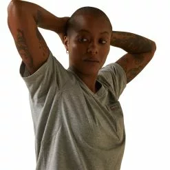 Ariat Ladies Rebar Workman Heather Grey T-Shirt 10043842 -Wildwest Store S23 WMS WORK 10043842 detail01