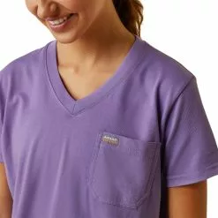 Ariat Ladies Rebar Cotton Reflective USA Flag Paisley Purple Graphic Tee 10043847 4 Ariat Ladies Rebar Cotton Reflective USA Flag Paisley Purple Graphic Tee 10043847 -Wildwest Store S23 WMS WORK 10043847 detail01