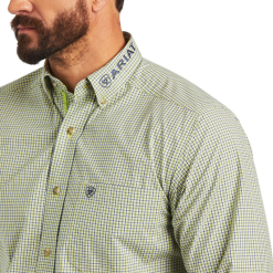 Ariat Men's Pro Team Drew Long Sleeve White Button Down Shirt 10040576 -Wildwest Store Untitledy uiolgig